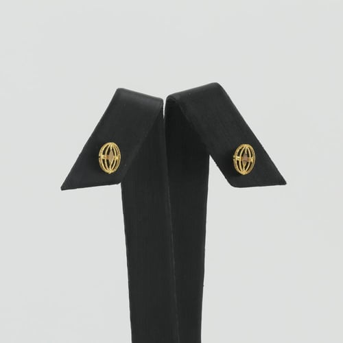 نصف طقم ذهب شكل هندسي - عيار 21