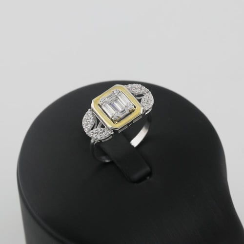 طقم ذهب ابيض ماستر - عيار 18