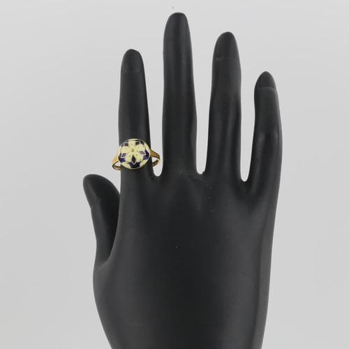 خاتم ذهب تصميم يوناني - عيار 21