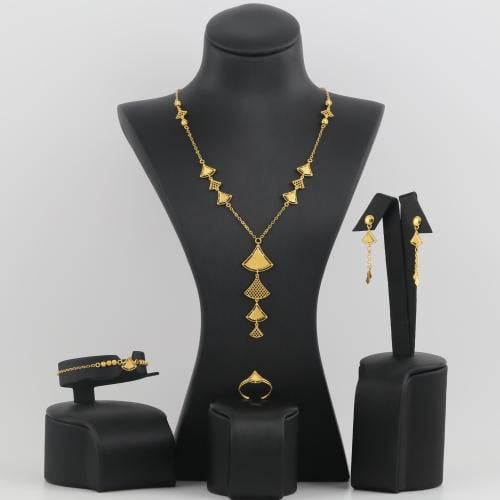 طقم ذهب شراع السفينة - عيار 21