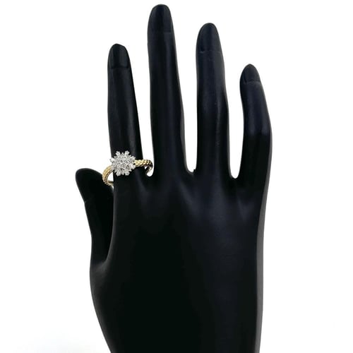 خاتم ذهب تصميم الماس من تشكيلة أكسترا - عيار18