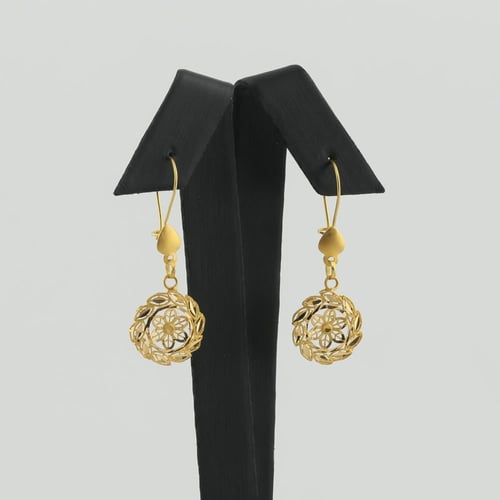 طقم ذهب دورين ازهار مع كف - عيار 21