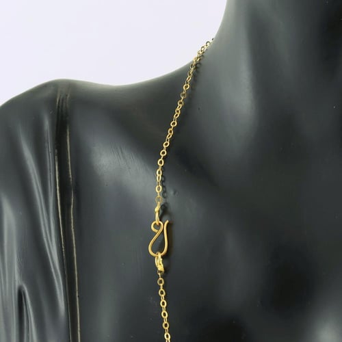 عقد ذهب زهرة ثلاثية الابعاد - عيار 21