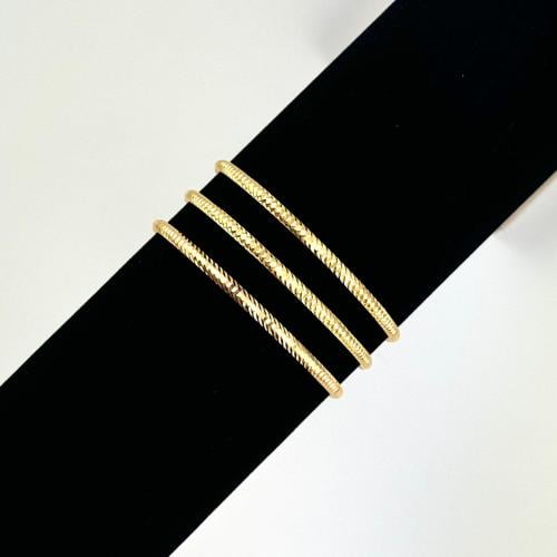 غوايش ذهب حب السكر نحيف - 19 سم