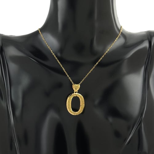عقد ذهب حرف O - عيار 21