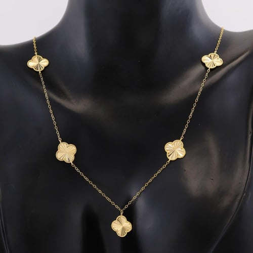 عقد ذهب خمس ازهار - عيار 21