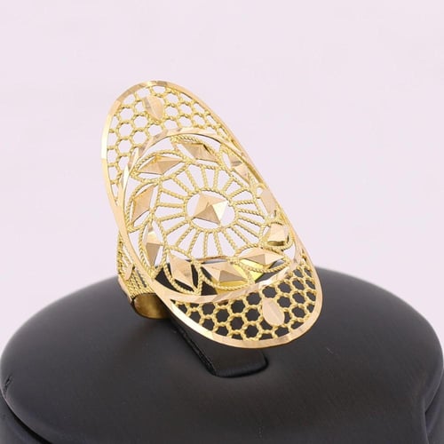 خاتم ذهب خيوط ذهب مع ترنقل الذهب عيار 21