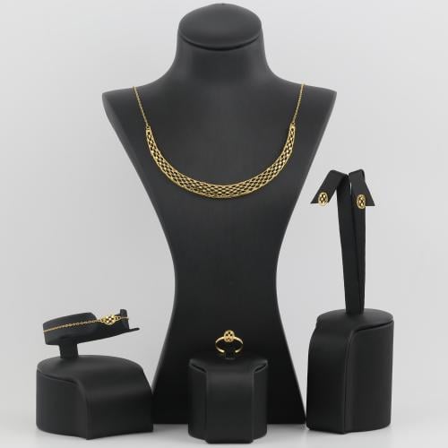 طقم ذهب هلال براق - عيار 21