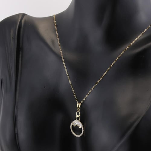 نصف طقم ذهب Rudder لامع - عيار 18