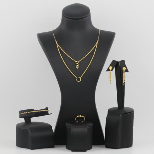 طقم ذهب مبروم دورين - عيار 21