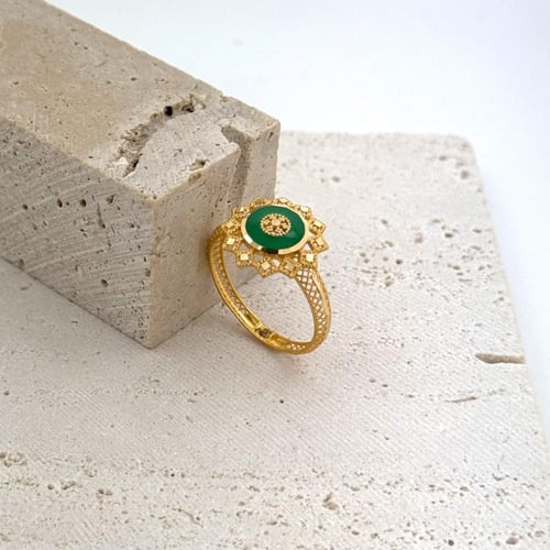 خاتم ذهب ازهار النجوم - عيار 21