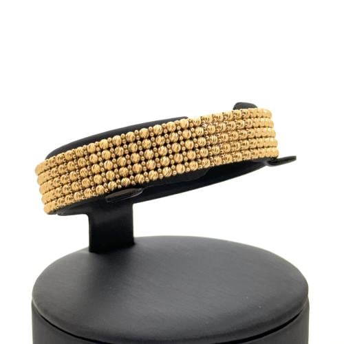 اسوارة ذهب كرات الليزر لمعان يدوم كل يوم - عيار 18