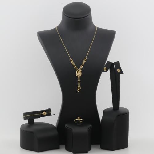 طقم ذهب خيوط ذهبية لفيز مع رول - عيار 21