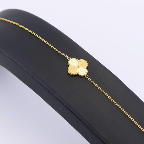 اسوارة ذهب زهرة بارزة - عيار 21