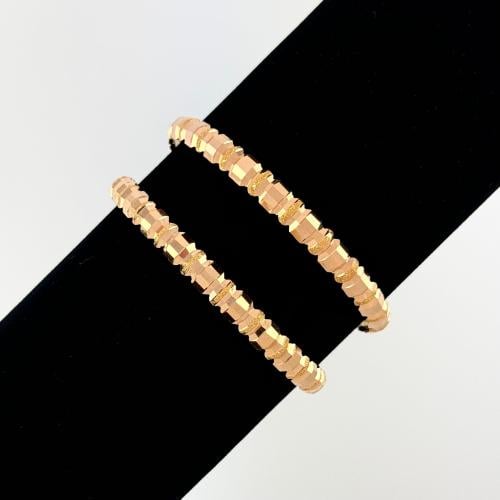 غوايش ذهب حب الرمان عريض - 19 سم