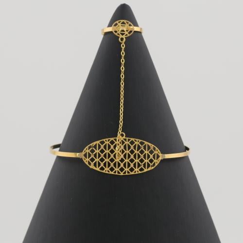 كف ذهب اطفال بتصميم حديث - عيار 21