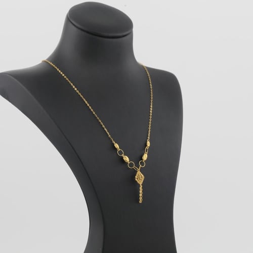 عقد ذهب هندسي - عيار 21