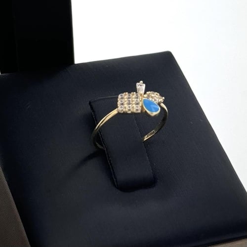 طقم ذهب اطفال غصن الورد - عيار 18