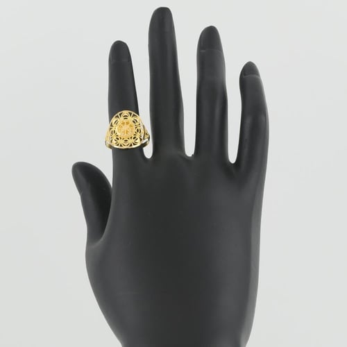 خاتم ذهب خالص شكل راقي - عيار 21