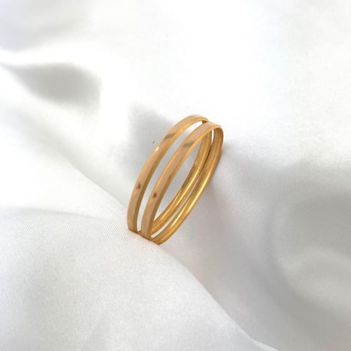 غوايش ذهب اطفال دق الخط السريع مجوف - 10 سم