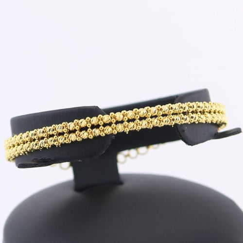 طقم ذهب دوريكا الايطالي مع ازهار كليف - عيار 21