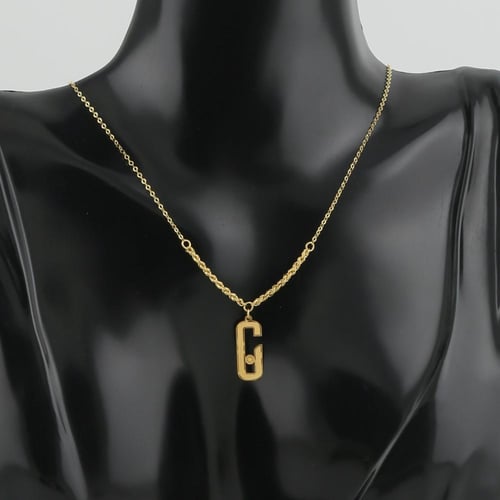 عقد ذهب G - عيار 21