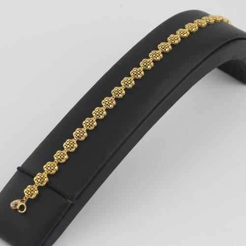 اسوارة ذهب بتصميم هندسي مميز - عيار 21