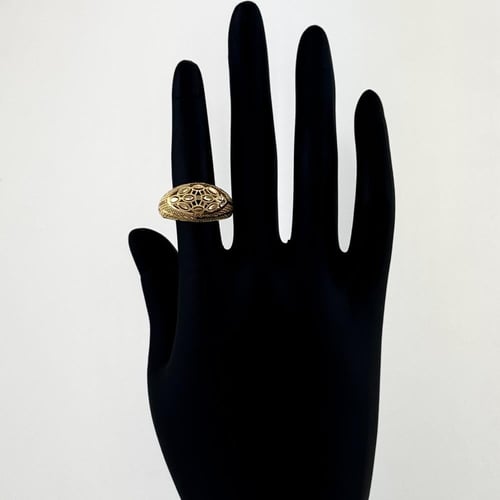 خاتم ذهب المتجانس الايطالي - عيار 21