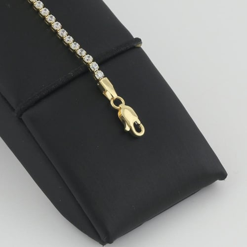 اسوارة ذهب تنس - عيار 18