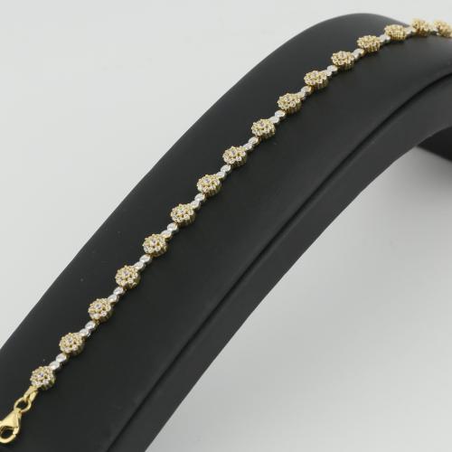 اسوارة ذهب بوكيات الورد - عيار 18