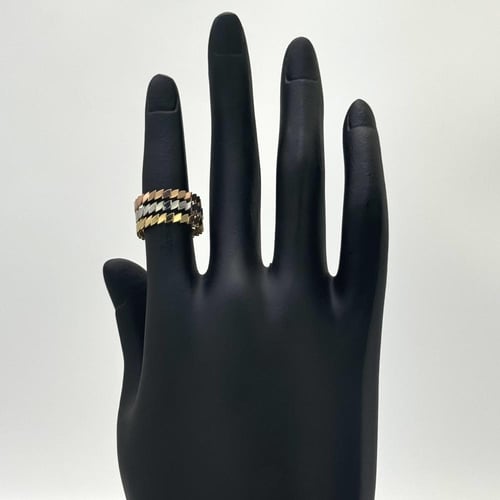 دبلة ذهب ثلاثي ايطالي - عيار 18