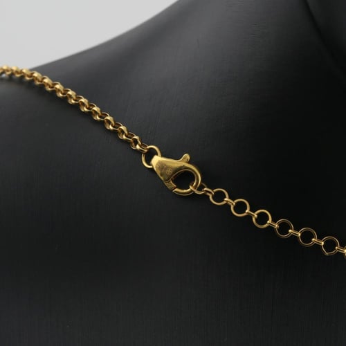 طقم ذهب بتصميم بيضاوي - عيار 21