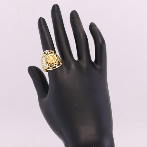 خاتم ذهب رودير مع دوائر الذهب عيار 21