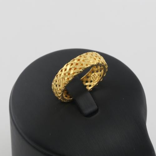 دبلة ذهب بتصميم نسيج الذهب - عيار 21