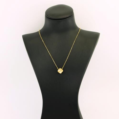 عقد ذهب زهرة ثلاثية الابعاد - عيار 21