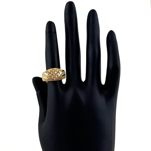 خاتم ذهب صافي ثلاثي - عيار 21