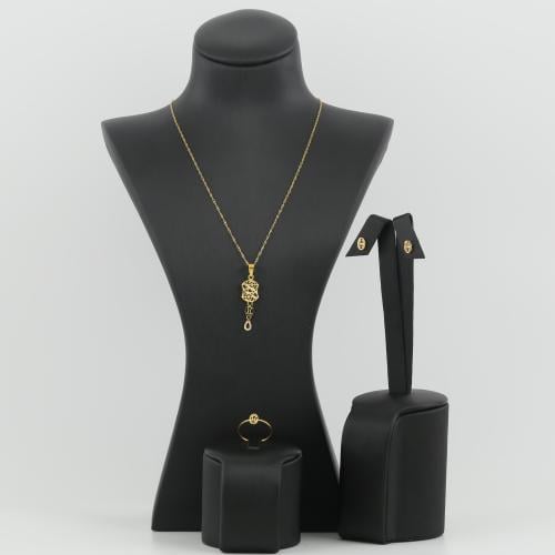 نصف طقم ذهب طراز عصري - عيار 21