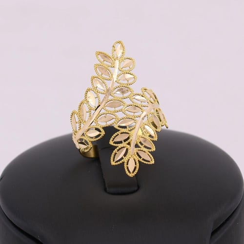 خاتم ذهب غصن الزيتون عيار 21