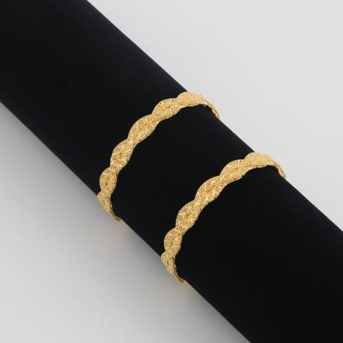 غويشة ذهب منسوج - عيار 21