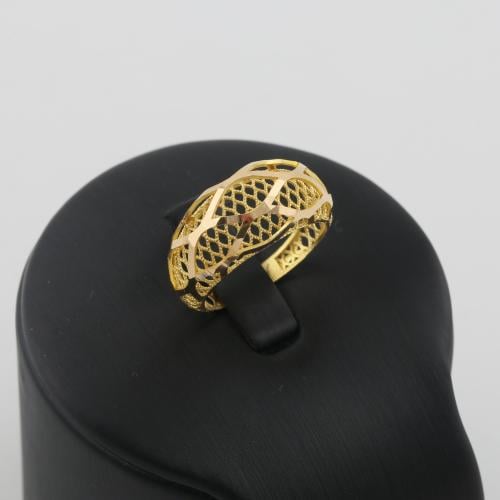 خاتم ذهب مستوحى من جلد الافعى - عيار 21