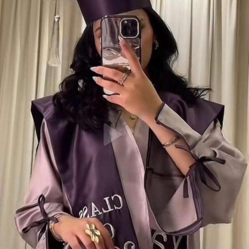 عبايه تخرح طقم كامل موف