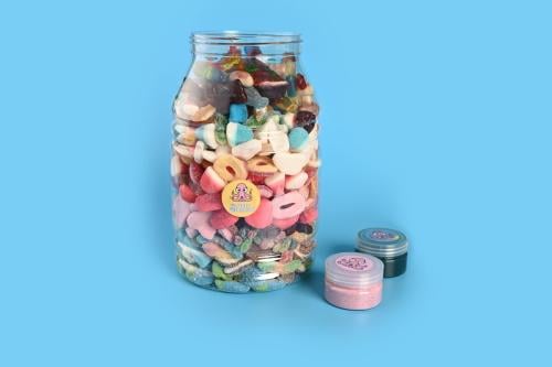 علبة 3كيو و600 جرام من مكس الجيلي