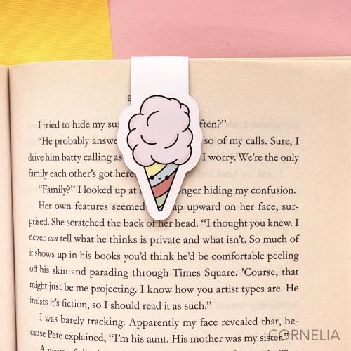 فاصل كتاب مغناطيس- Kawaii Candy Shop Cotton Candy