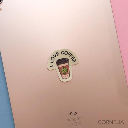ستيكر - l Love Coffee -