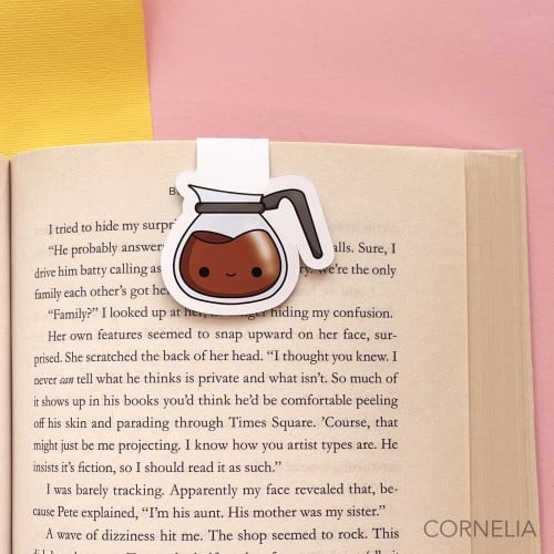 فاصل كتاب مغناطيس- Kawaii Breakfast Coffee