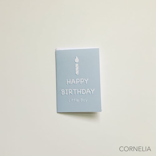بطاقة تهنئة - Happy Birthday Little Boy - A7