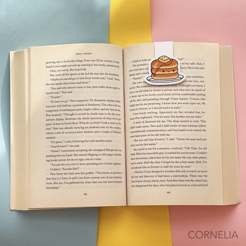 فاصل كتاب مغناطيس- Kawaii Breakfast Pancake