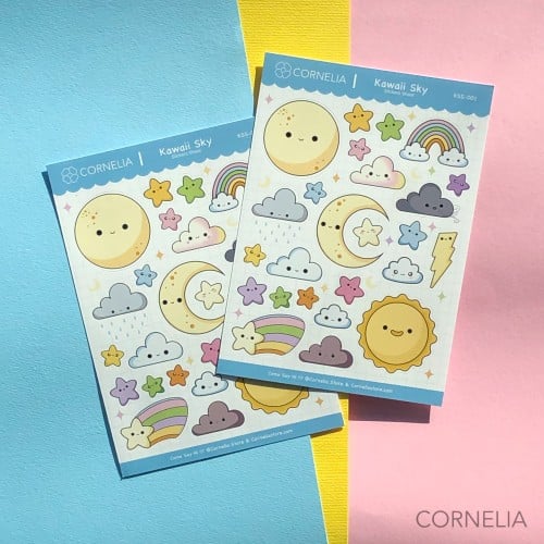 ستيكر شيت - Kawaii Sky -