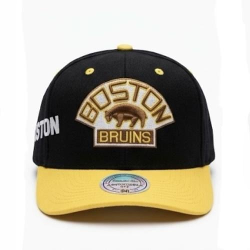 كاب Boston أسود - أصفر