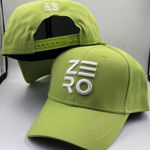 كاب ZERO قماش اخضر بتطريز ابيض